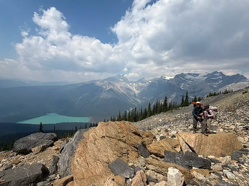 Shale fossil beds on Canada's Great Divide Trail