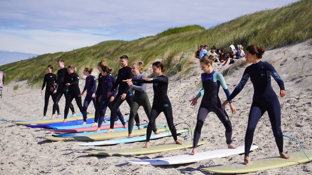 Lithuanian surfing class