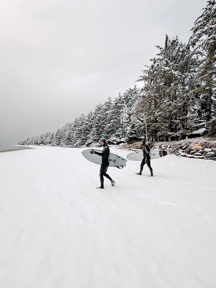 Surfing at Tofino