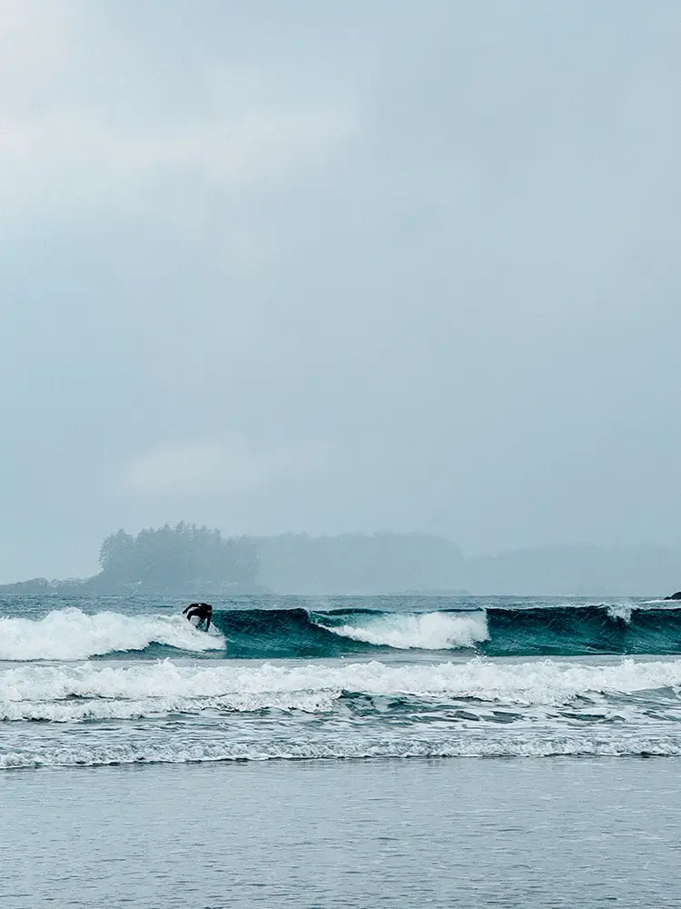 Surfing at Tofino