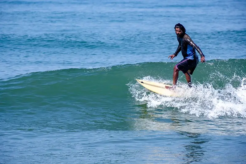 World waves - surfing in India